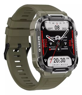 Foto 2 | Smartwatch Fralugio Mk66 Rough Bp Hr Spo2 Verde