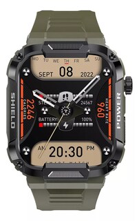 Foto 4 | Smartwatch Fralugio Mk66 Rough Bp Hr Spo2 Verde