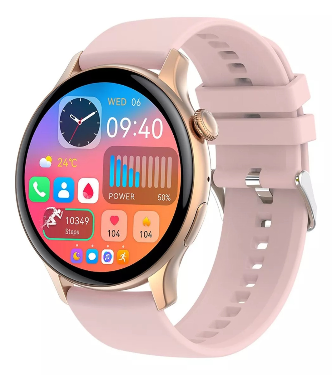 Foto 2 pulgar | Smartwatch Fralugio Hk85 Full Touch 1.43´ color Rosa