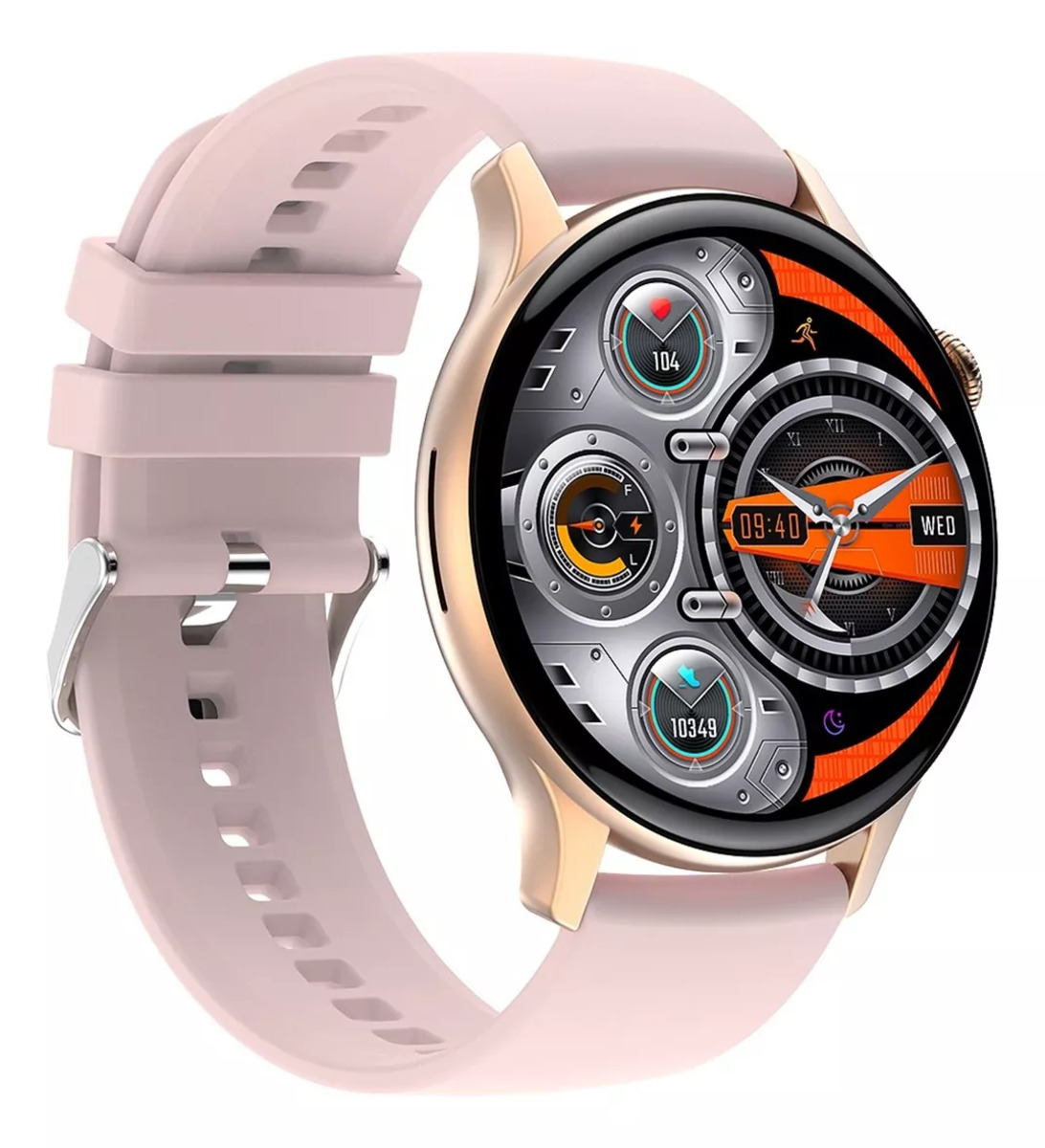 Foto 5 pulgar | Smartwatch Fralugio Hk85 Full Touch 1.43´ color Rosa