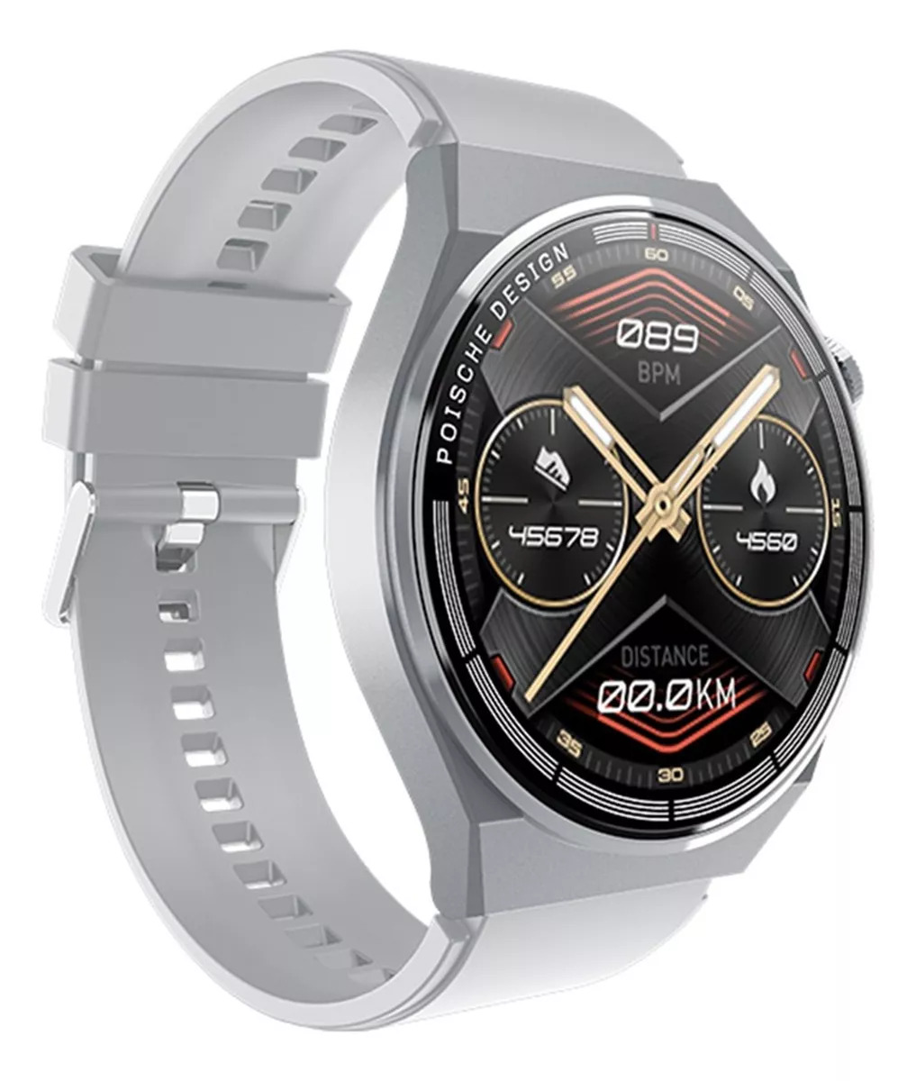 Reloj Inteligente Fralugio Hw23 Max Nfc 1.52´color Gris