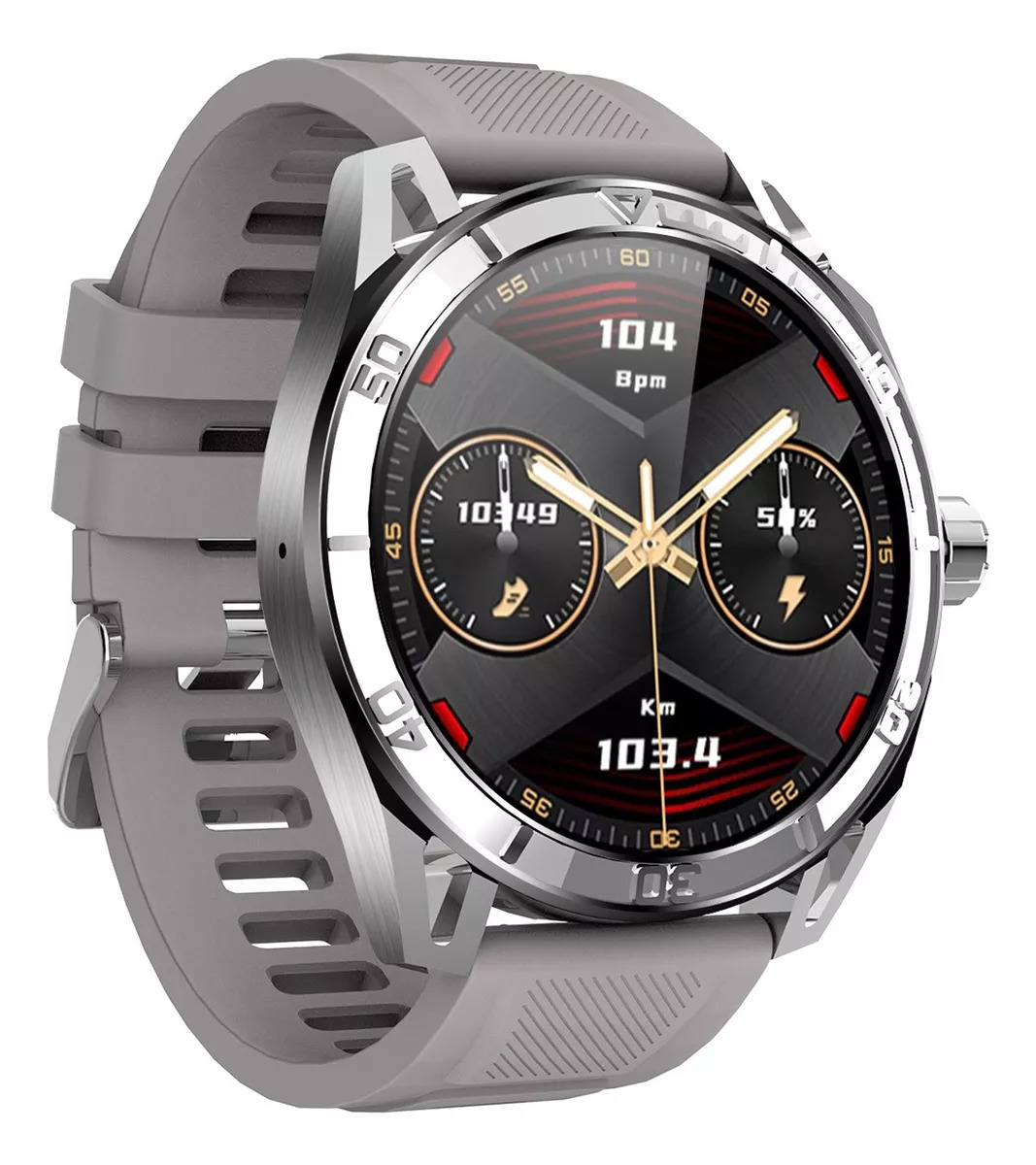 Foto 5 pulgar | Smartwatch Fralugio Sport Hd30 Full Touch Nfc 1.43´Amoled Ips color Gris