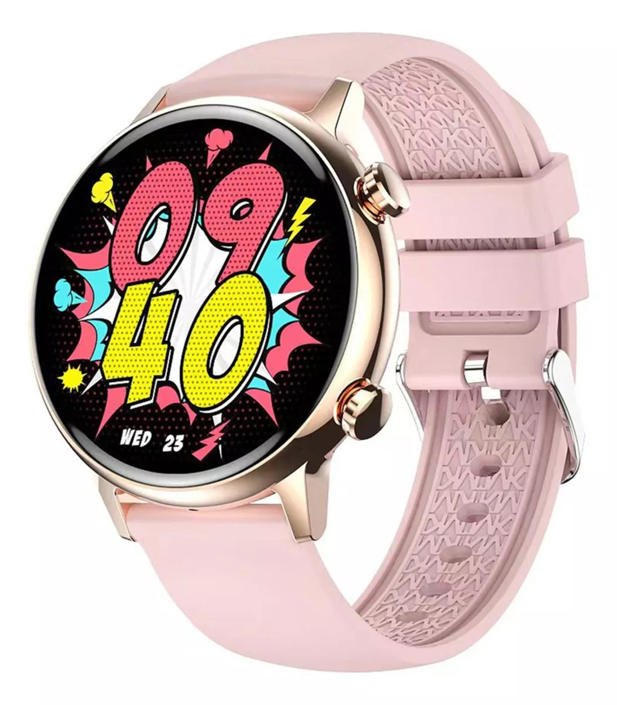 Smartwatch Fralugio Hk39 1.1´Amoled Hr Bp color Rosa