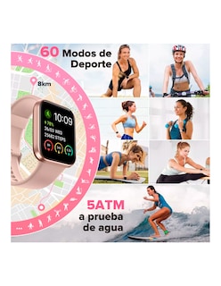 Foto 6 | Reloj Inteligente Petukita Box 208bt 1.7'' De Pantalla color Rosa