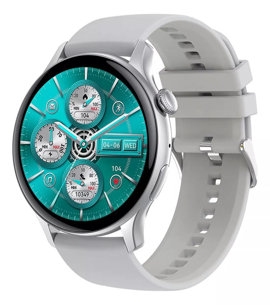 Foto 2 pulgar | Smartwatch Fralugio Hk85 Full Touch 1.43´color  Gris