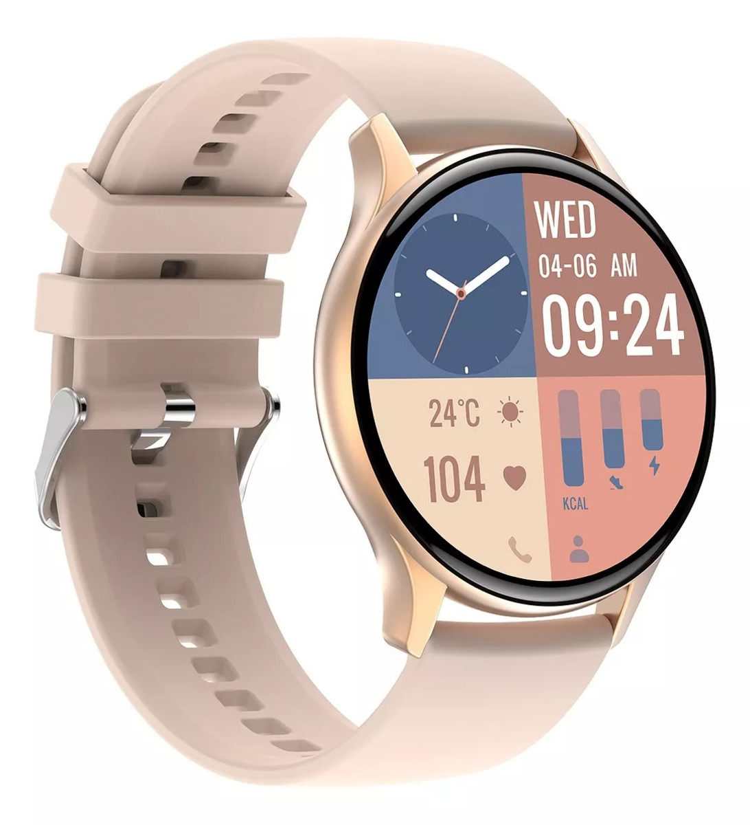 Foto 2 pulgar | Smartwatch Fralugio Hk89 Amoled Full Touch 1.43´ Nfc color Rosa