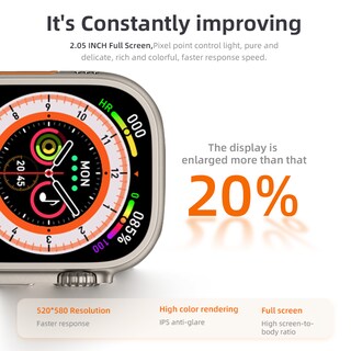 Foto 5 | Smartwatch Ns Tech Watch 8 Ultra color Blanco