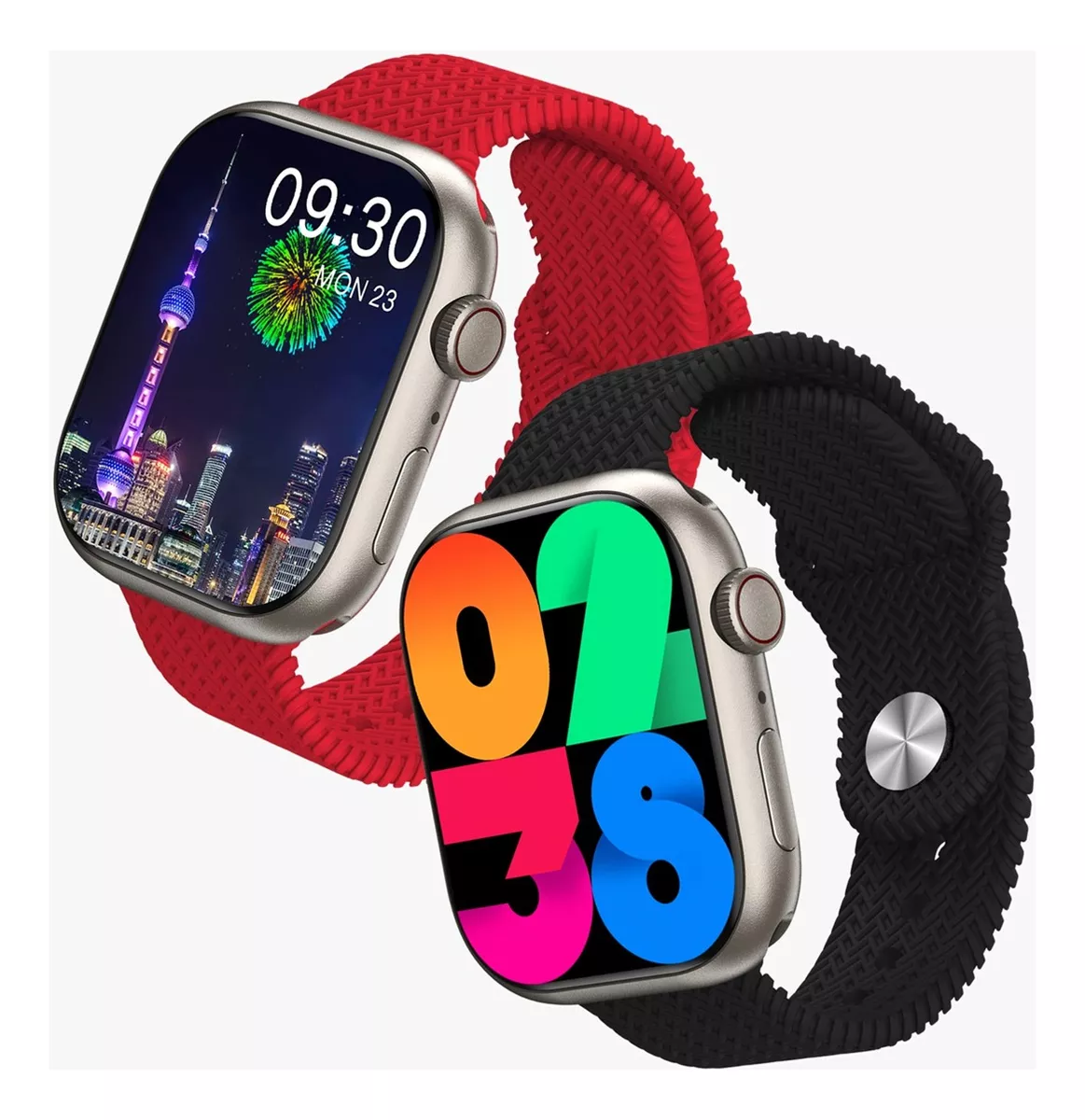 Foto 4 pulgar | Reloj Inteligente Fralugio Hk9 Pro Mide Glucosa color Negro