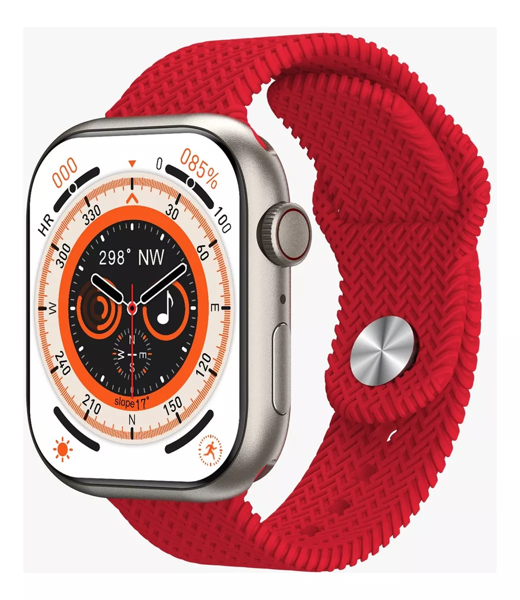 Foto 2 | Smartwatch Hk9 Pro Fralugio Mide Glucosa color Rojo