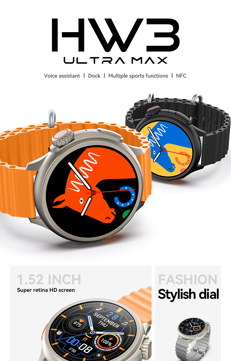 Foto 4 pulgar | Smartwatch Hw3 Ultra Max Serie 9 By Ns Tech color Negro