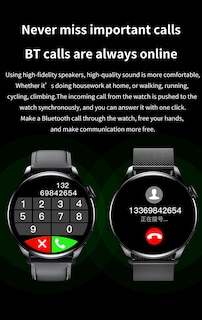 Foto 3 | Smartwatch Ns Tech Gt5 Pro color Negro