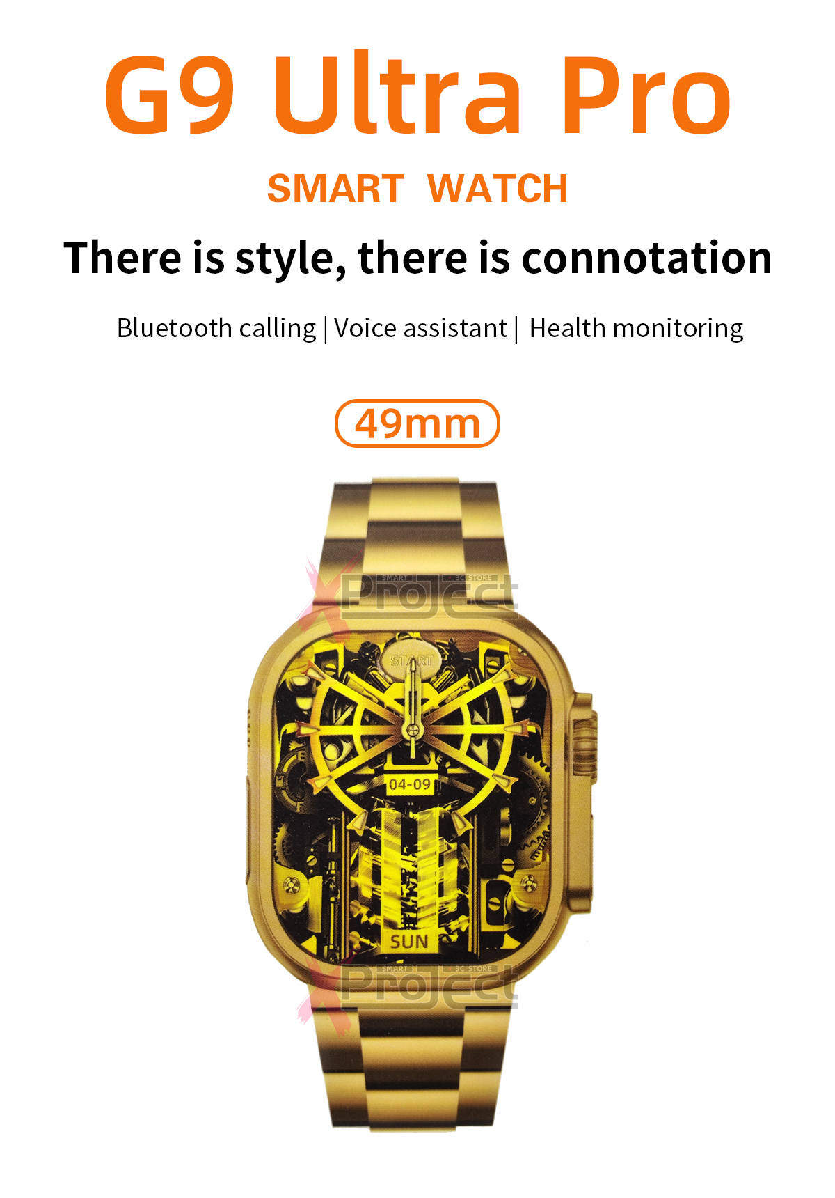 Foto 4 pulgar | Smartwatch G9 Ultra Pro Oro