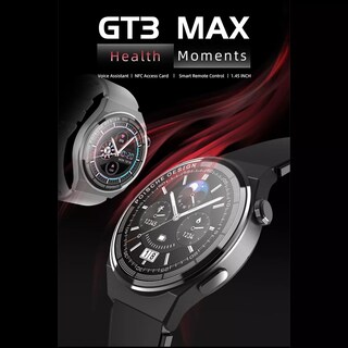 Foto 2 | Smartwatch GT3 MAX By Ns Tech color Plata con 2 Extensibles Intercambiables en Silicon y Metálico y Carga Inalámbrica