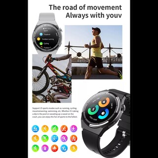 Foto 7 | Smartwatch GT3 MAX By Ns Tech color Plata con 2 Extensibles Intercambiables en Silicon y Metálico y Carga Inalámbrica