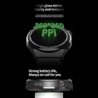 Foto 3 | Smartwatch GT3 MAX By Ns Tech color Negro con 2 Extensibles Intercambiables en Silicon y Metálico Carga Inalámbrica