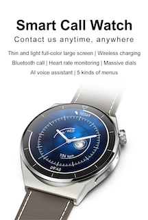Foto 2 | Smartwatch Gt3 Pro By Ns Tech color Plata con 2 Extensibles en Silicon/Metálico Carga Inalámbrica
