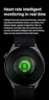 Foto 4 | Smartwatch Gt3 Pro By Ns Tech color Plata con 2 Extensibles en Silicon/Metálico Carga Inalámbrica