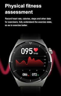 Foto 4 | Smartwatch Gt3 Pro By Ns Tech color Negro con 2 Extensibles Intercambiables en Silicon y Metálico Carga Inalámbrica
