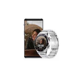 Foto 3 | Reloj Smartwatch Bluetooth Eo Safe Imports Esi-8181 color Plata para Hombre