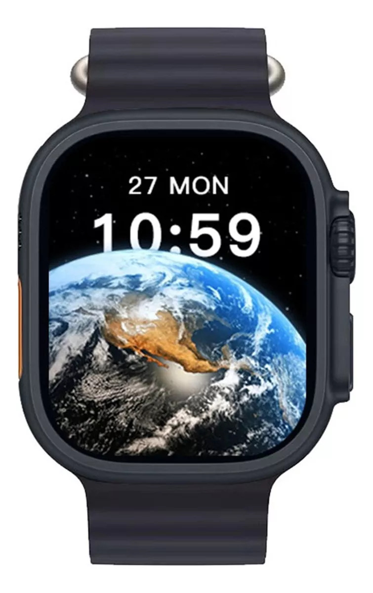 Foto 4 pulgar | Reloj Smartwatch Mt78 Ultra Fralugio Nfc Hr Bp Spo2 Brújula color Negro