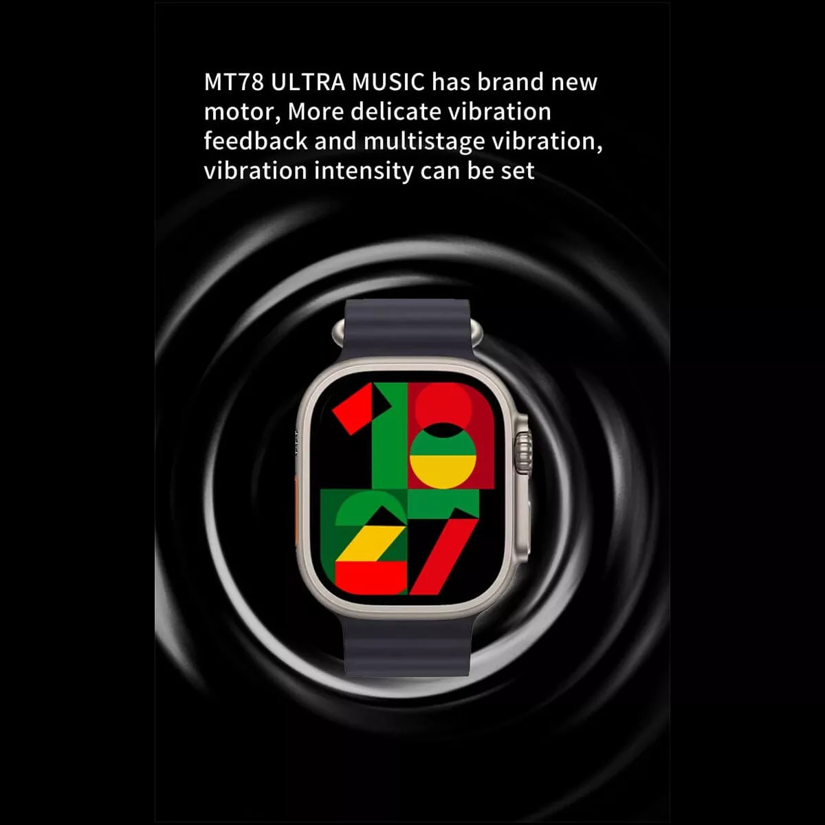 Foto 4 | Reloj Smartwatch Mt78 Ultra Fralugio Nfc Hr Bp Spo2 Brújula color Negro