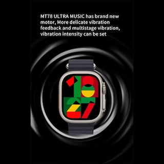 Foto 3 | Reloj Smartwatch Mt78 Ultra Fralugio Nfc Hr Bp Spo2 Brújula color Naranja