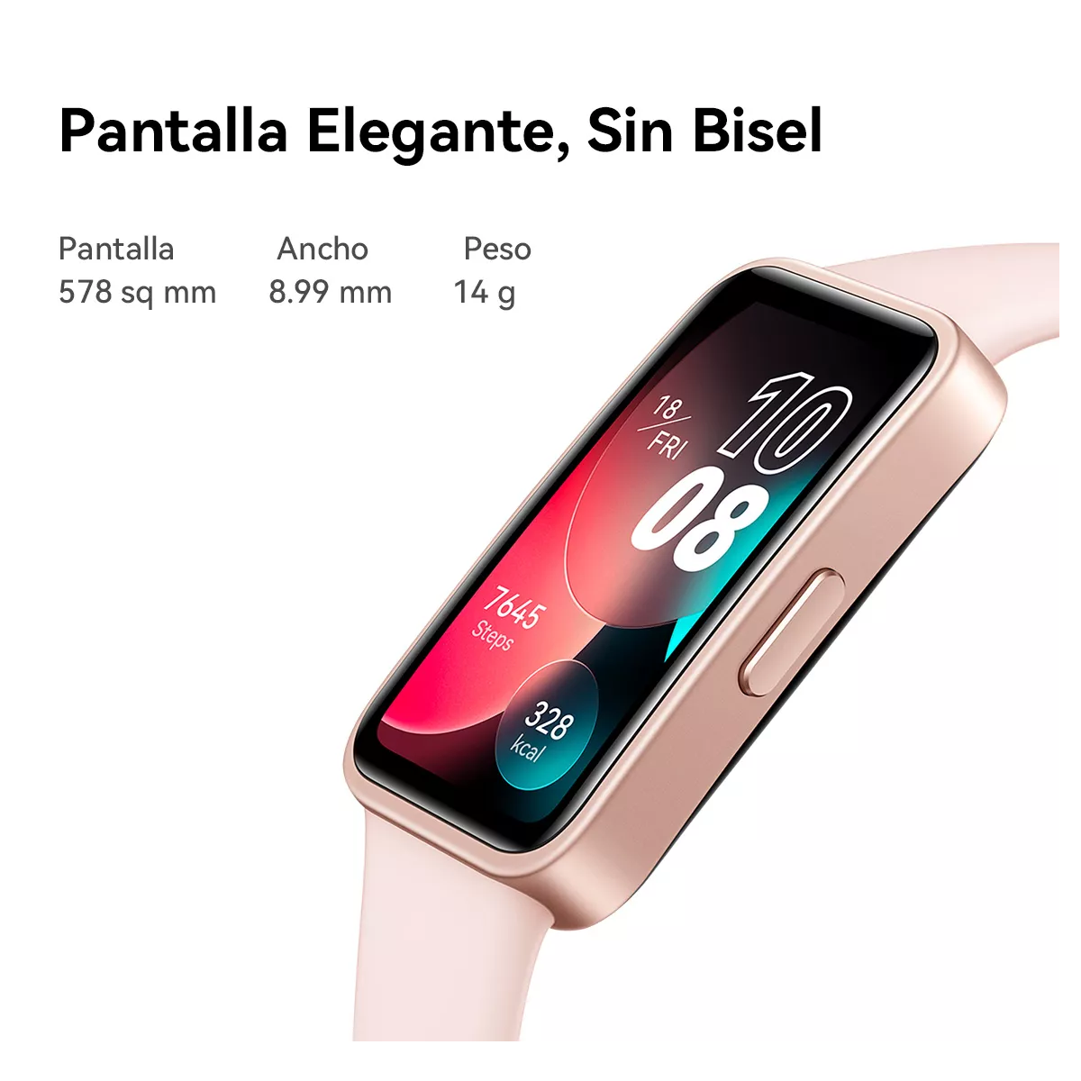 Foto 4 pulgar | Smartwatch Band 8 Eo Safe Imports ESI-8179 color Rosa