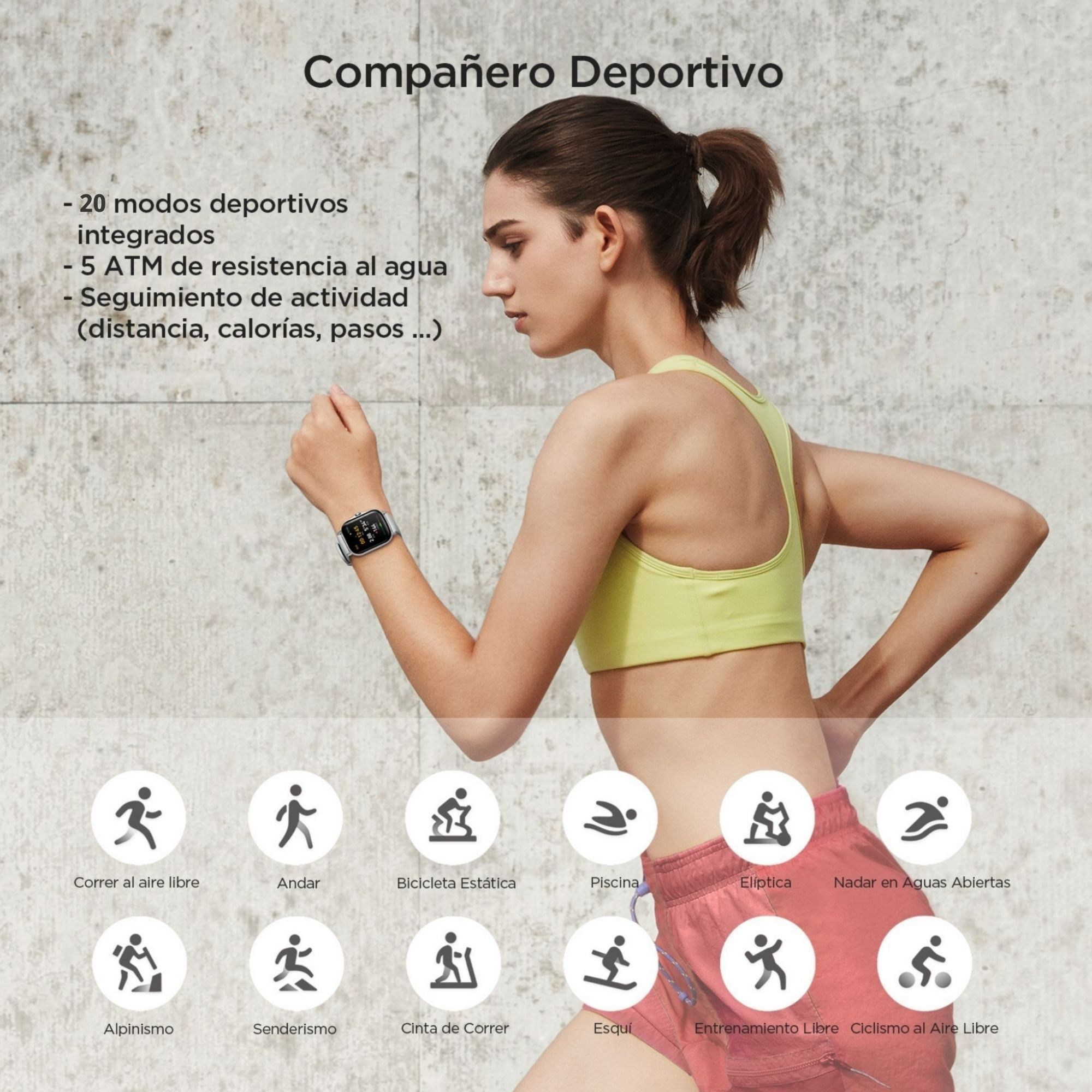 Foto 5 | Smartwatch Amazfit GTS 2 color Gris con GPS