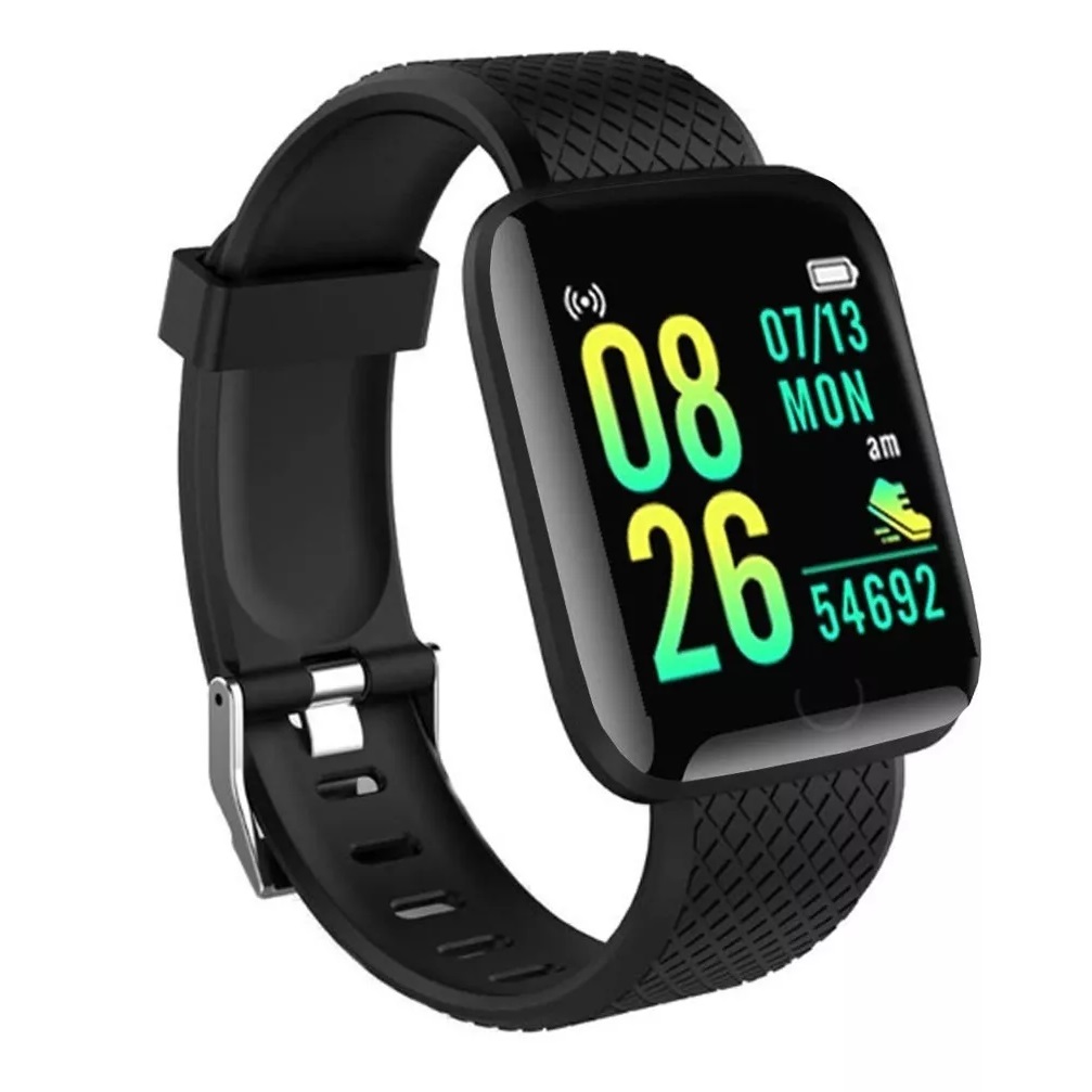 Foto 2 pulgar | Smartwatch 116 Deportivo Genérico con Notificaciones color Negro