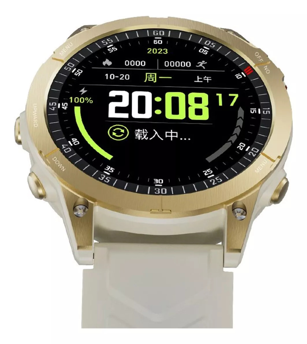 Foto 2 | Reloj Smartwatch Fralugio Gs Fenix 7 Hr Bp Spo2 Deportivo Dorado