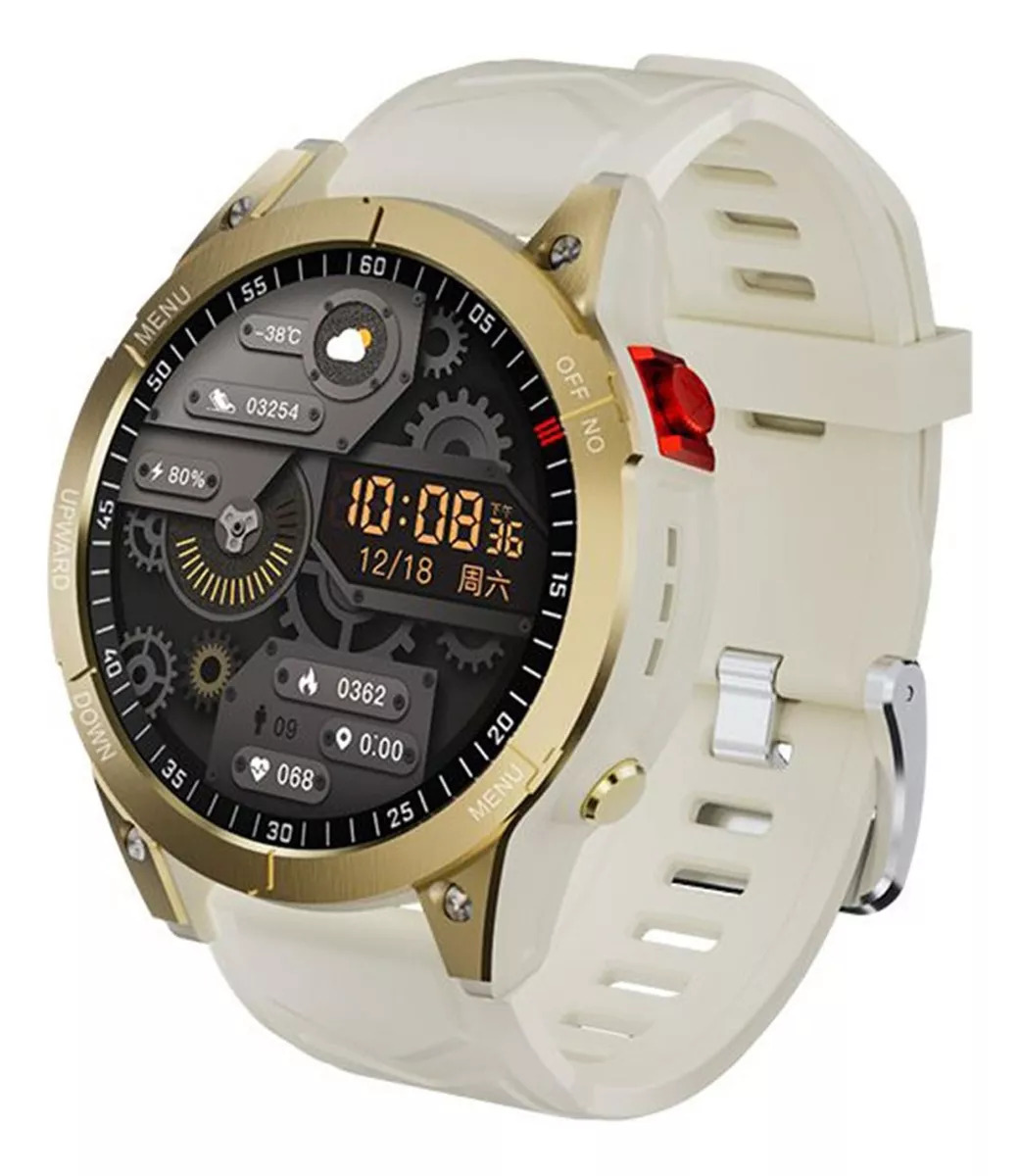 Foto 4 | Reloj Smartwatch Fralugio Gs Fenix 7 Hr Bp Spo2 Deportivo Dorado