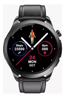 Foto 2 | Reloj Smartwatch E420 Fralugio Ecg Mide Glucosa Hr Spo2 Bp Ext.piel Negro