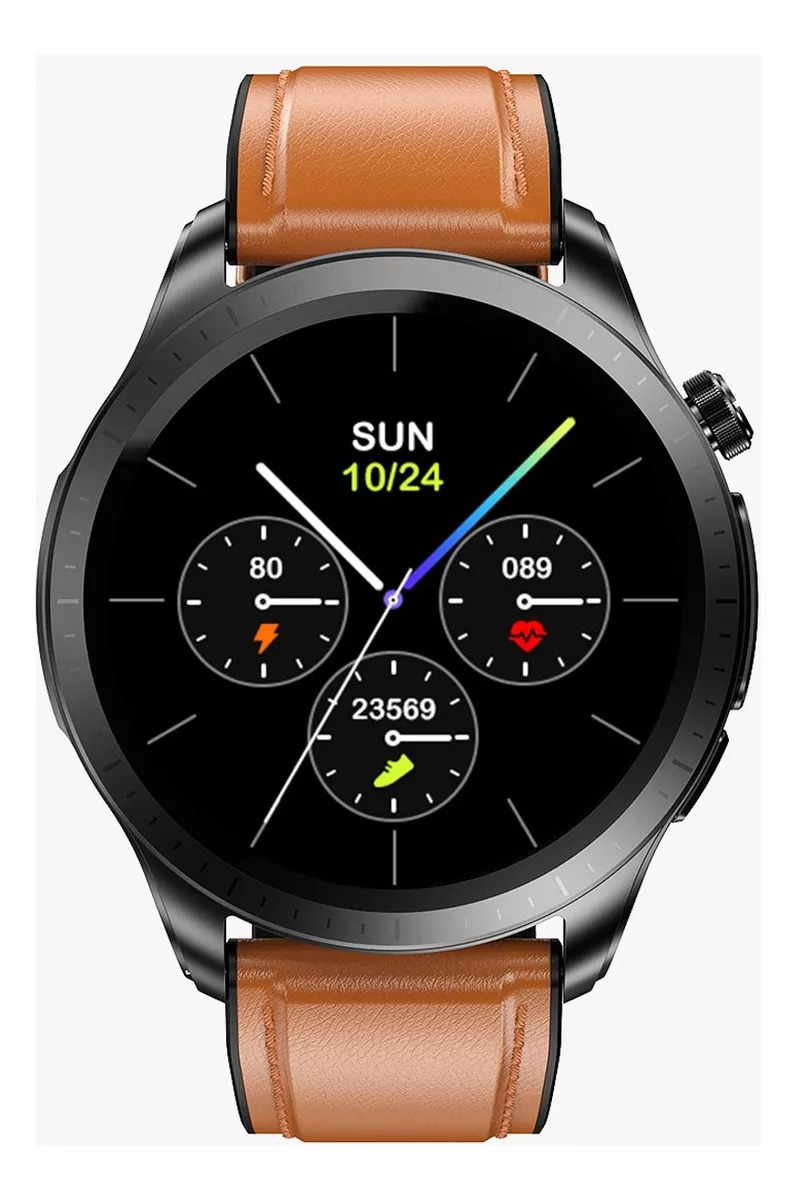 Foto 4 pulgar | Reloj Smartwatch E420 Fralugio Ecg Mide Glucosa Hr Spo2 Bp  Ext.piel Café