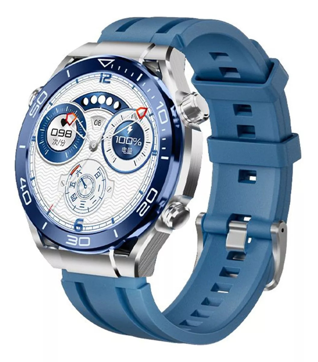 Foto 2 pulgar | Reloj Inteligente Smartwatch Fralugio GS Ultimate HD 1.52" Azul