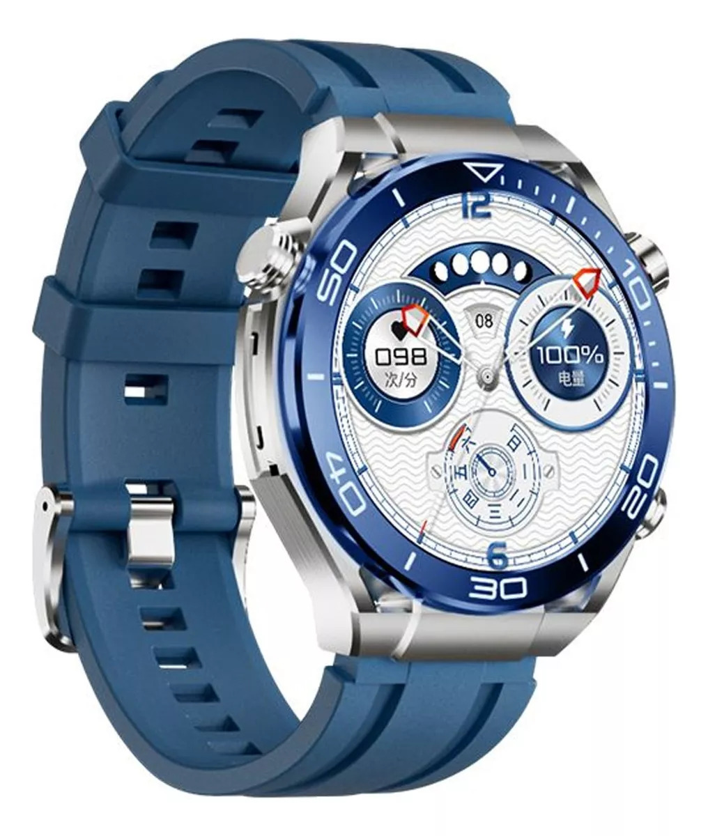 Foto 5 pulgar | Reloj Inteligente Smartwatch Fralugio GS Ultimate HD 1.52" Azul