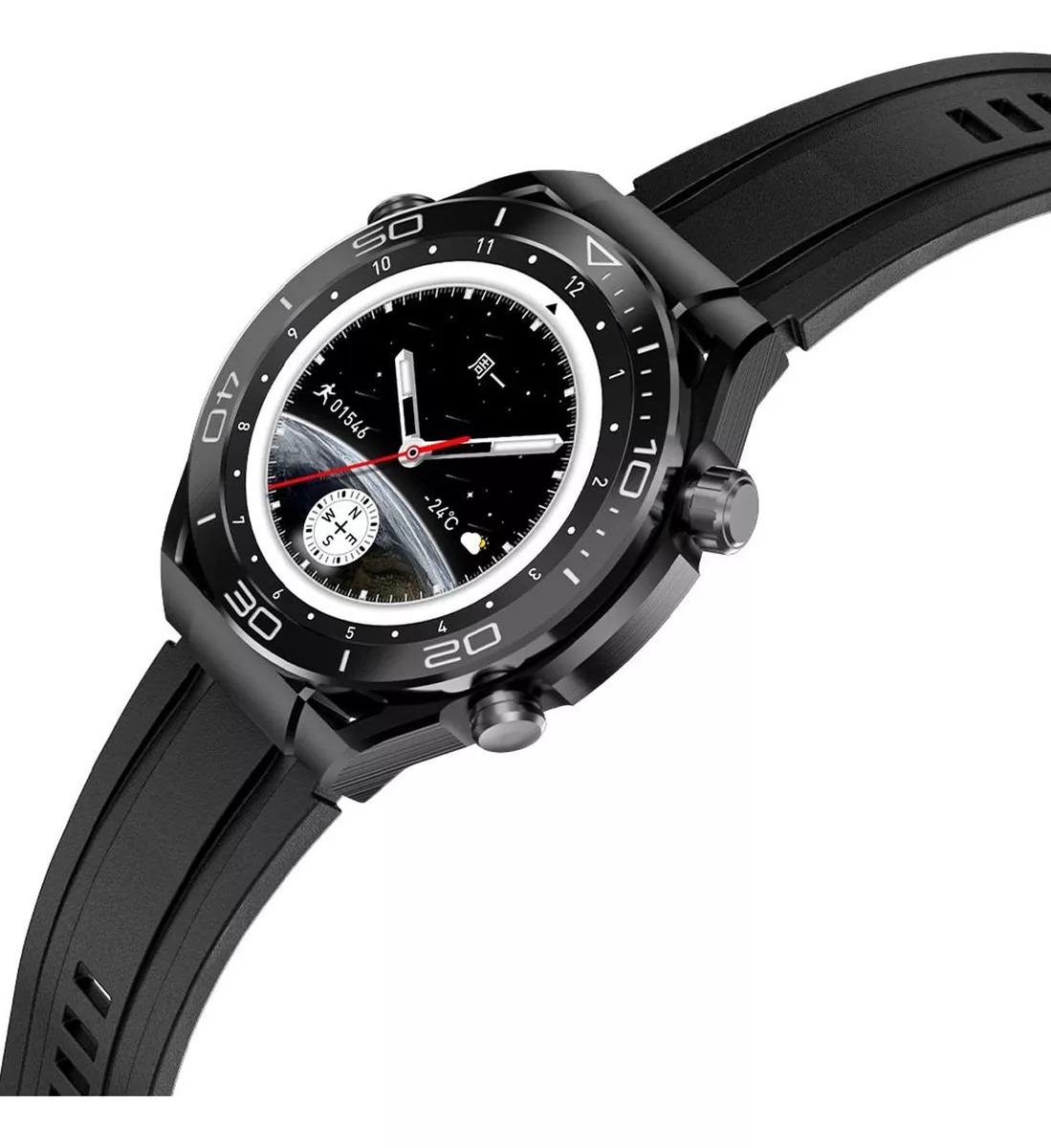 Foto 3 pulgar | Reloj Inteligente Smartwatch Fralugio Gs Ultimate HD 1.52 Negro