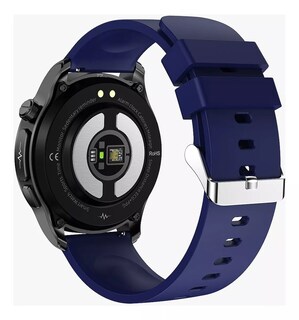 Foto 2 | Reloj Smartwatch E420 Fralugio Ecg Mide Glucosa Hr Spo2 Bp Silicón Azul