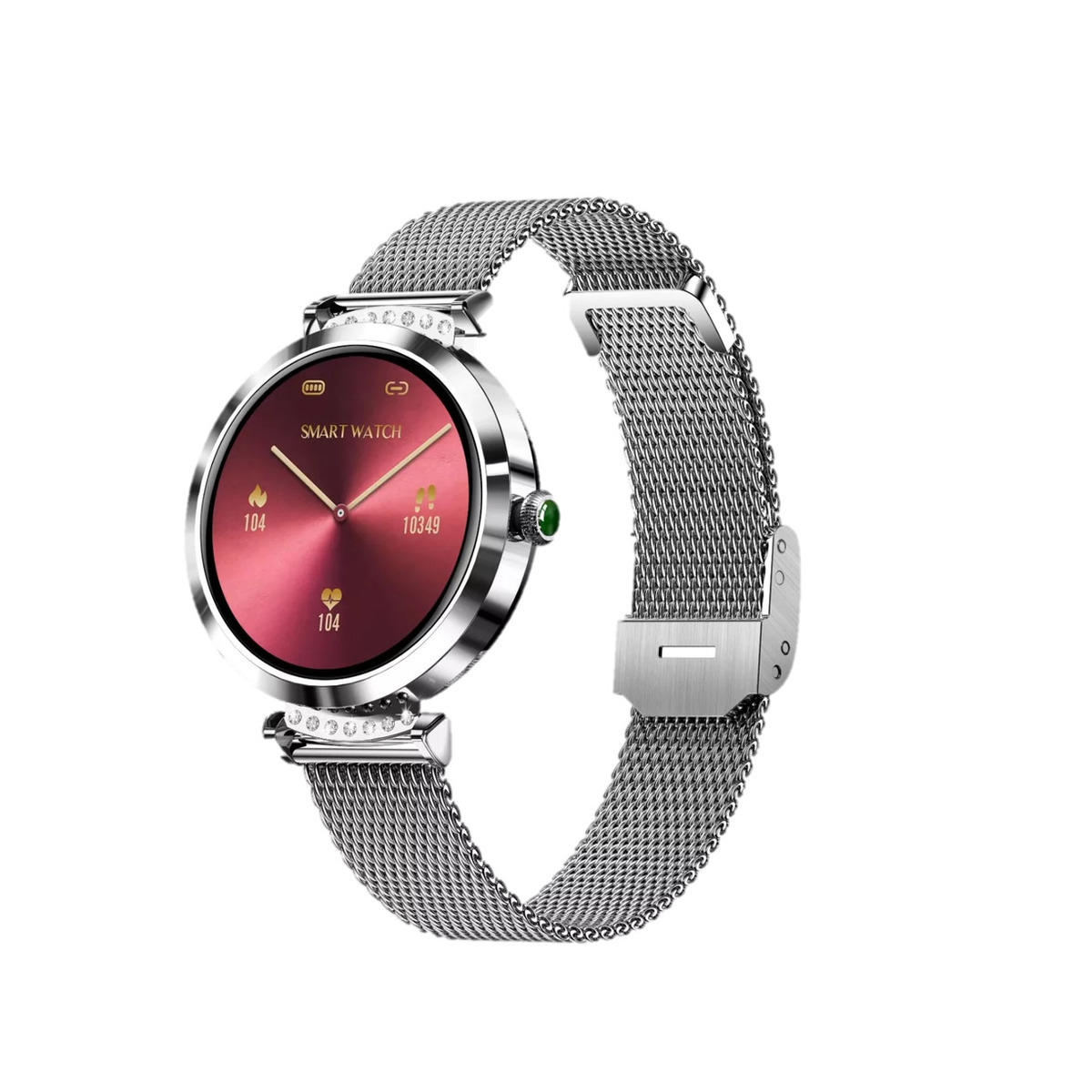 Foto 1 | Smartwatch Fralugio Ny22 color Plata de Dama Bp Spo2