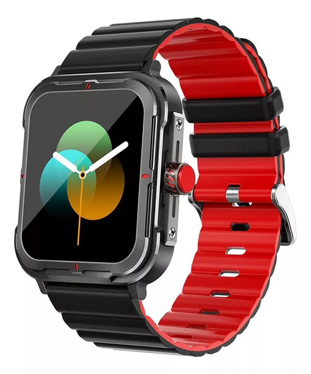 Foto 2 pulgar | Smartwatch D09 Fralugio color Rojo Hr Bp Spo2 Rough