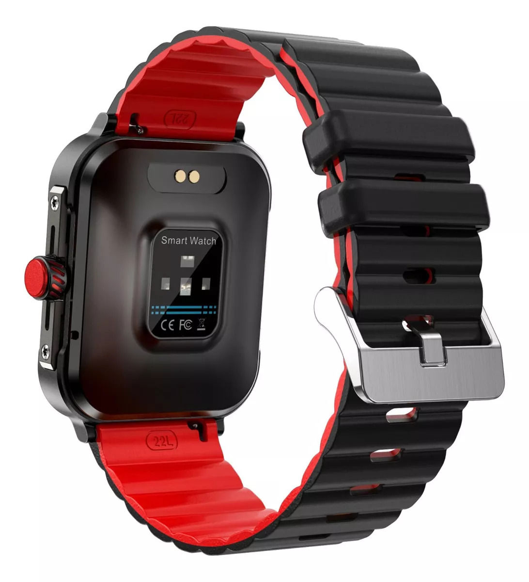 Foto 3 pulgar | Smartwatch D09 Fralugio color Rojo Hr Bp Spo2 Rough