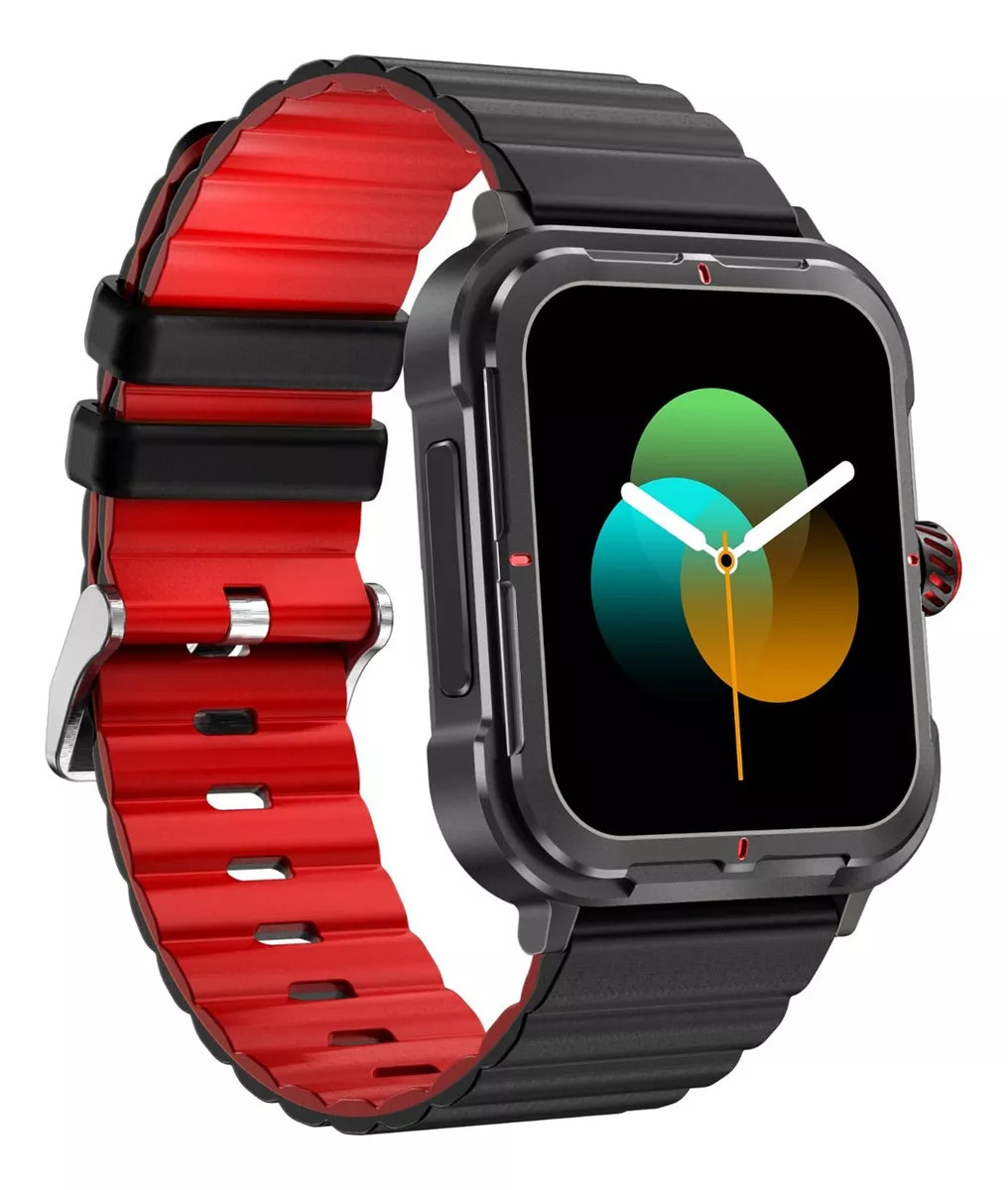 Foto 4 pulgar | Smartwatch D09 Fralugio color Rojo Hr Bp Spo2 Rough