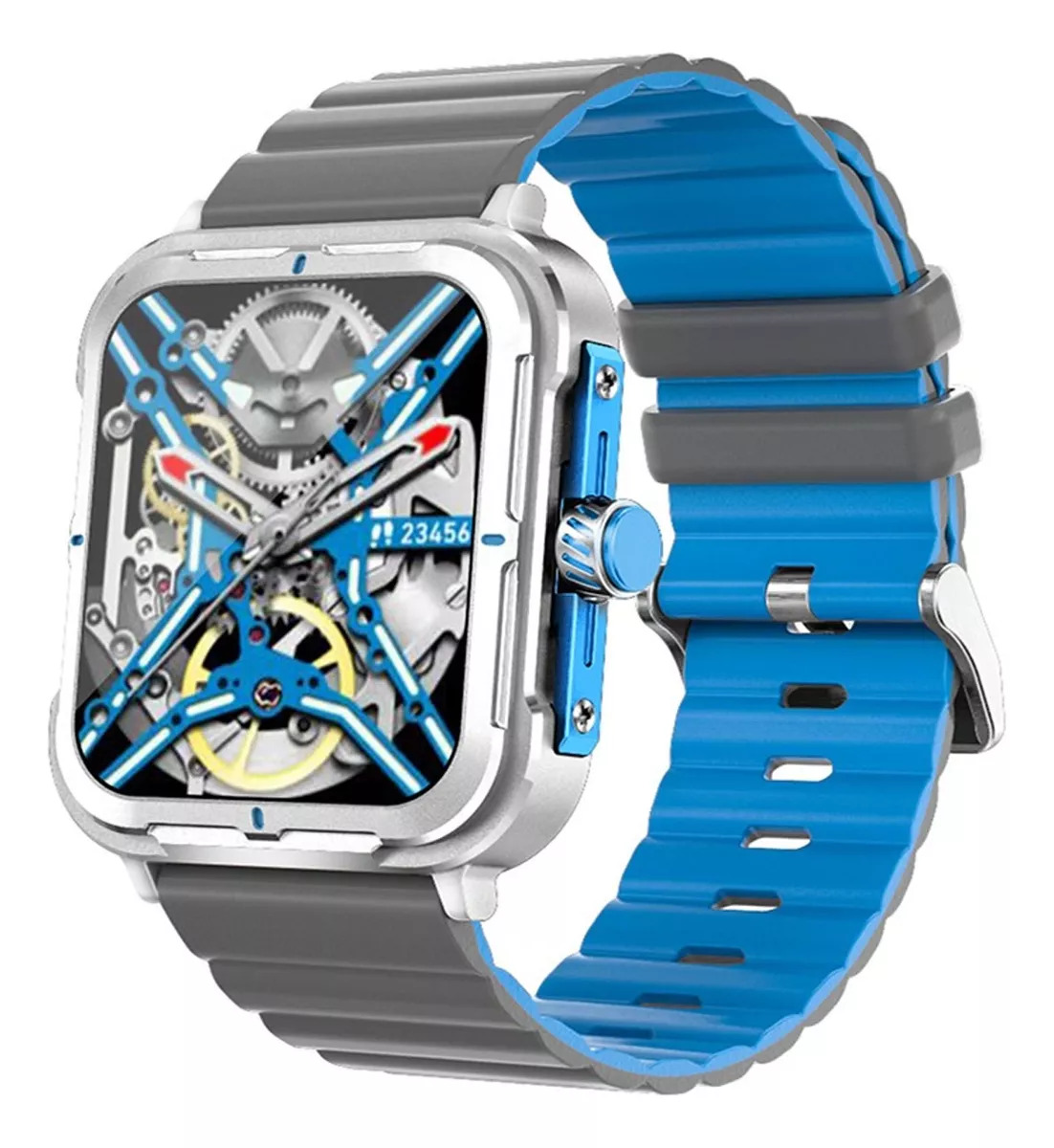 Foto 2 pulgar | Smartwatch D09 Fralugio color Azul Hr Bp Spo2 Rough