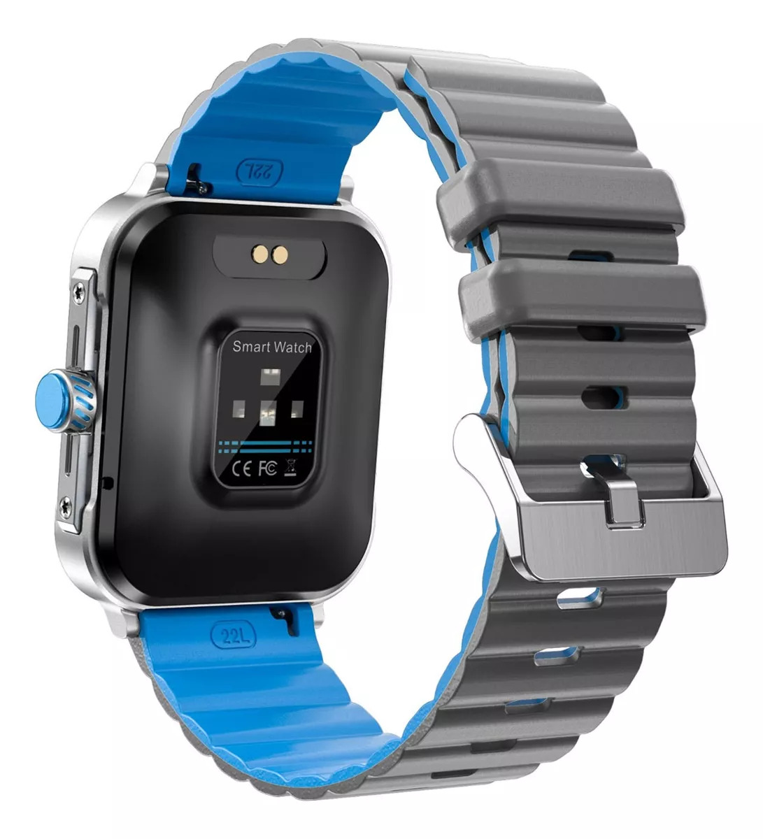 Foto 5 pulgar | Smartwatch D09 Fralugio color Azul Hr Bp Spo2 Rough