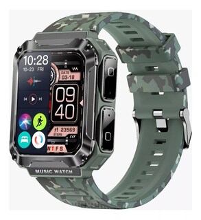 Foto 2 | Reloj Smartwatch T93 Fralugio Mp3 con Audífonos Tws 4gb Rom Camuflaje