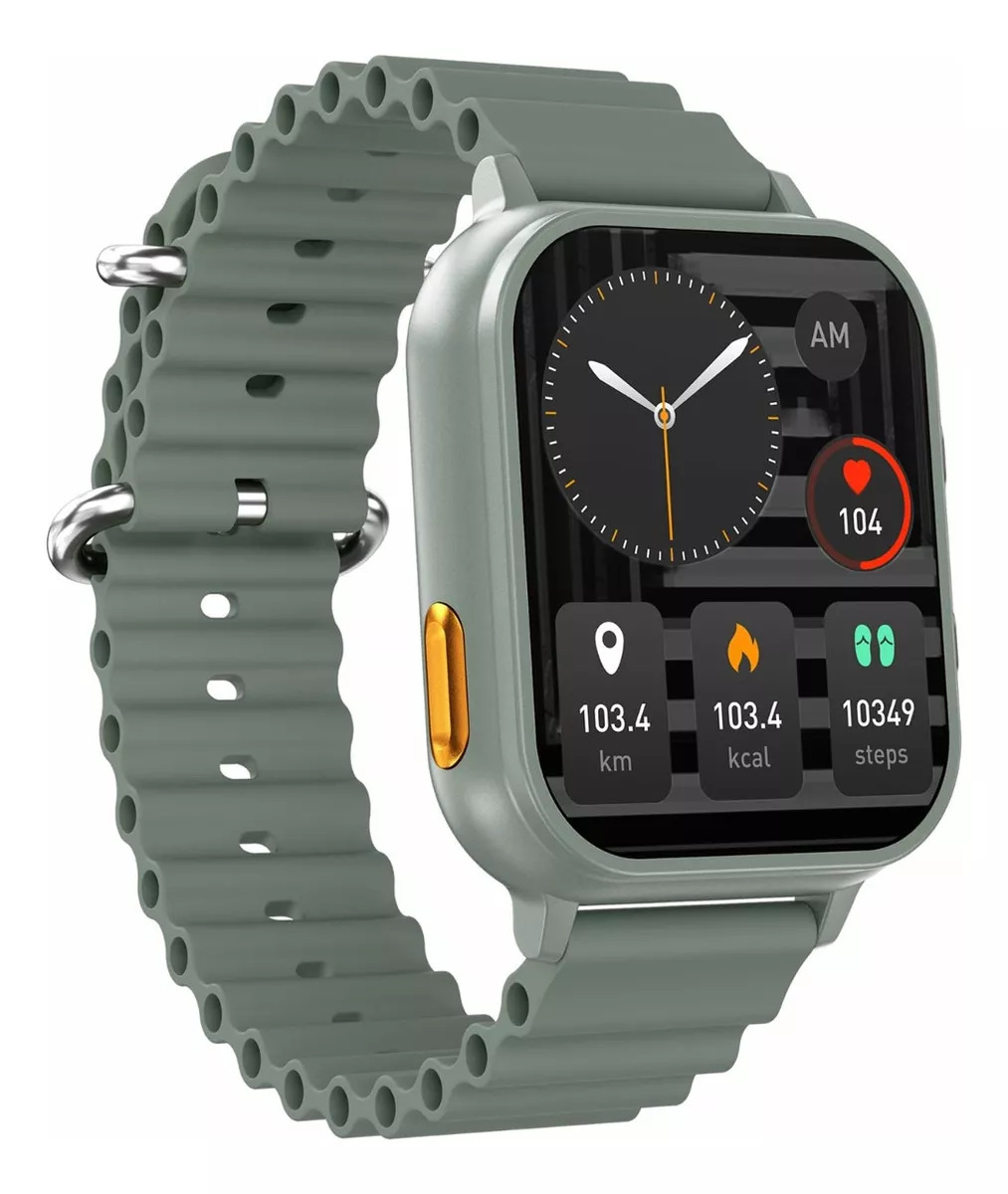 Foto 4 pulgar | Reloj Smartwatch N22 Fralugio 2 en 1 con Audífonos Tws Nfc color Verde