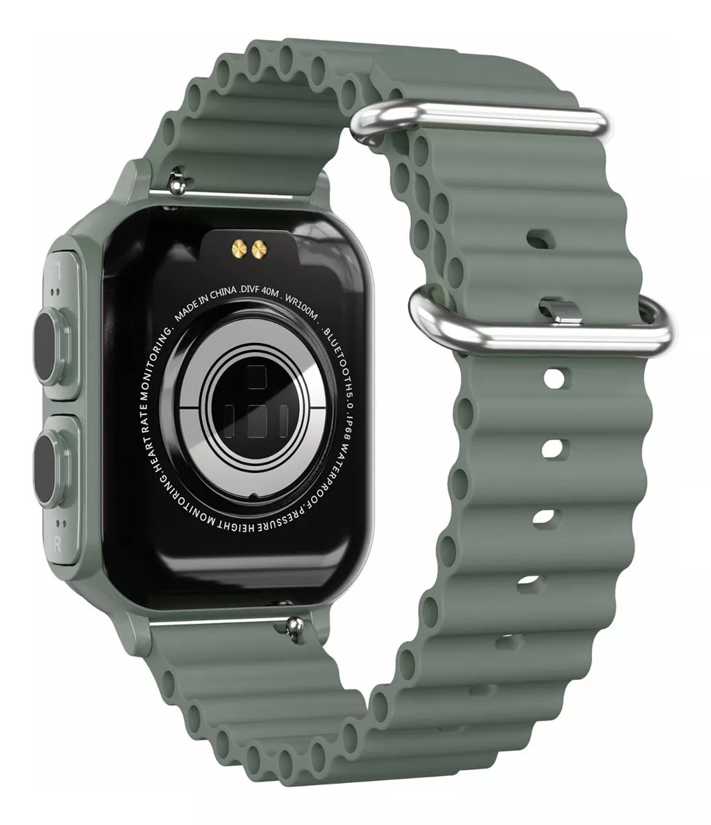 Foto 4 | Reloj Smartwatch N22 Fralugio 2 en 1 con Audífonos Tws Nfc color Verde