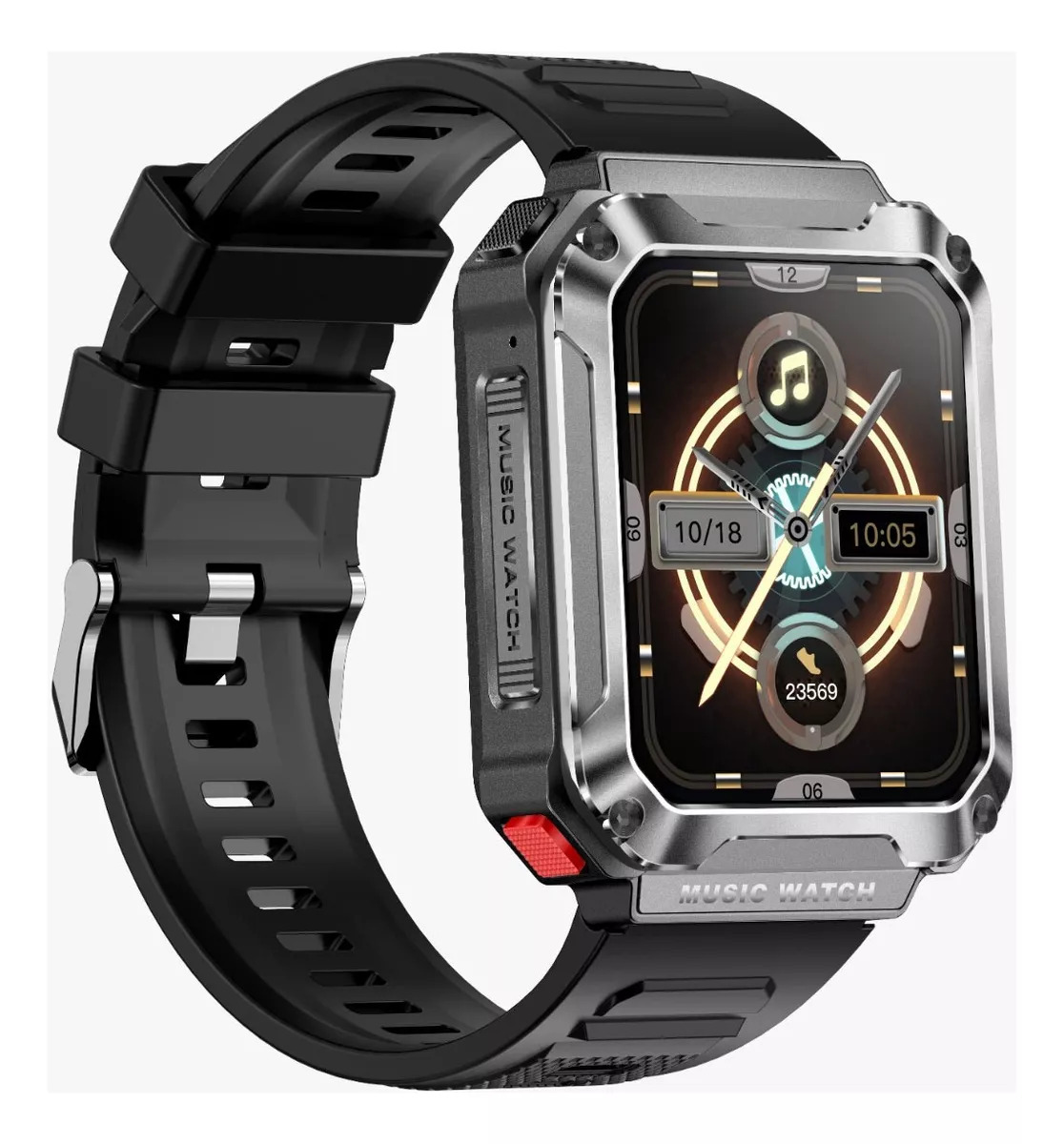 Foto 5 pulgar | Reloj Smartwatch T93 Fralugio Mp3 Con Audífonos Tws 4gb Rom Plata