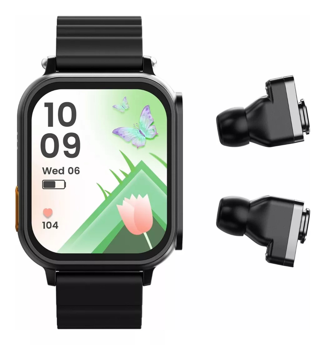 Foto 5 pulgar | Reloj Smartwatch N22 Fralugio 2 En 1 Con Audífonos Tws Nfc color Negro