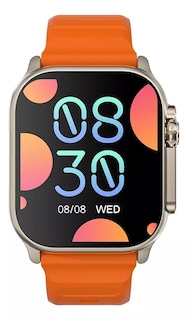 Foto 2 | Smartwatch Fralugio I33 Ultra Llamadas color Naranja BP Spo2