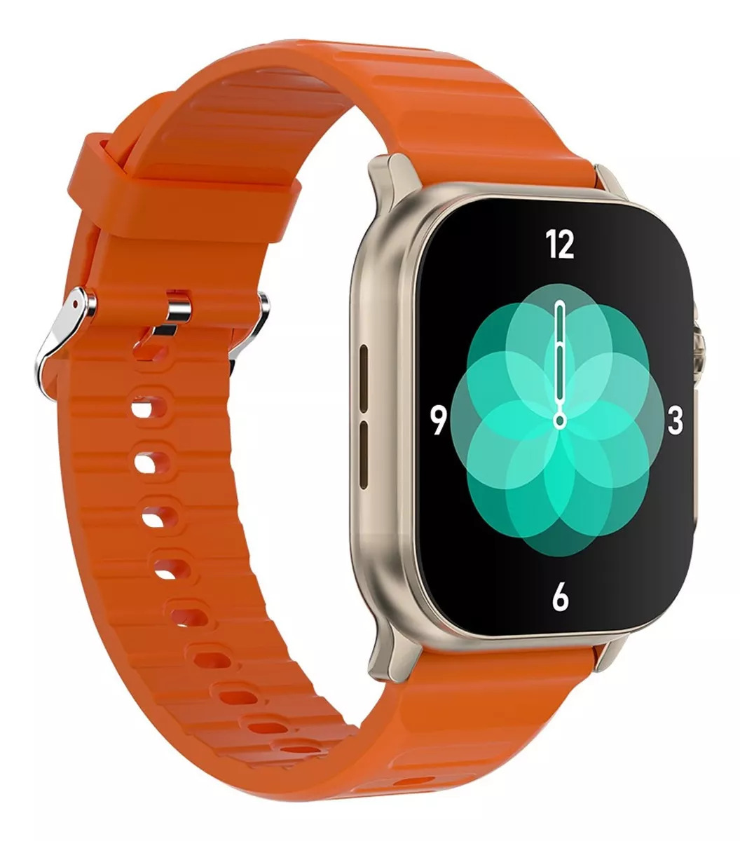 Foto 5 pulgar | Smartwatch Fralugio I33 Ultra Llamadas color Naranja BP Spo2